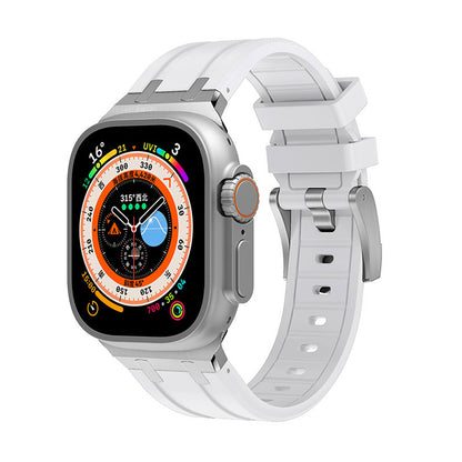 Apple Watch Ultra 49mm Zore KRD-89 Silikon Kordon Beyaz