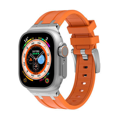 Apple Watch Ultra 49mm Zore KRD-89 Silikon Kordon Beyaz