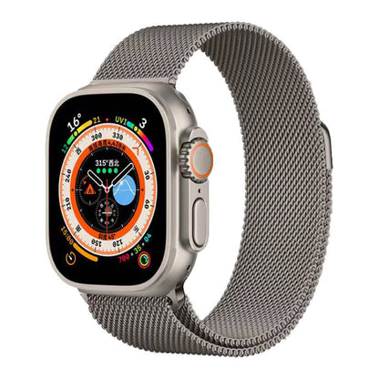 Apple Watch Ultra 49mm Zore KRD-98 Metal Kordon Gri