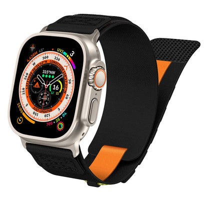 Apple Watch Ultra 49mm Zore KRD-99 Hasır Kordon Turuncu