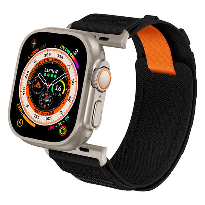 Apple Watch Ultra 49mm Zore KRD-99 Hasır Kordon Siyah