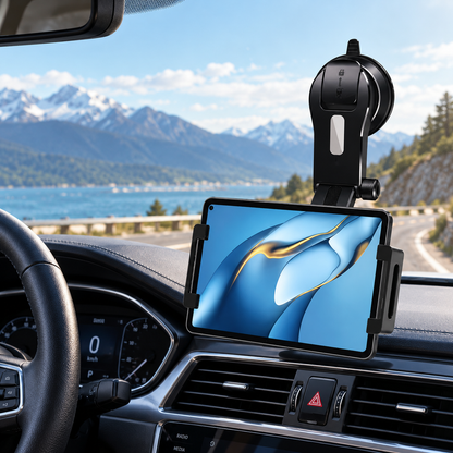 Nettech NT-CHC29 Araç içi Araç Cam İçi Tablet Tutucu (Siyah) NT-110292