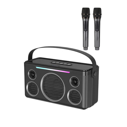 Earldom A40 20W Led Işıklı Karaoke Mikrofonlu Bluetooth Kablosuz Hoparlör