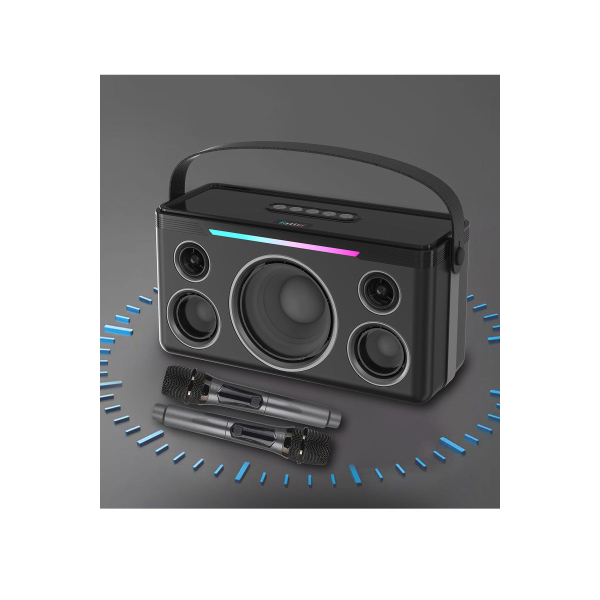 Earldom A40 20W Led Işıklı Karaoke Mikrofonlu Bluetooth Kablosuz Hoparlör