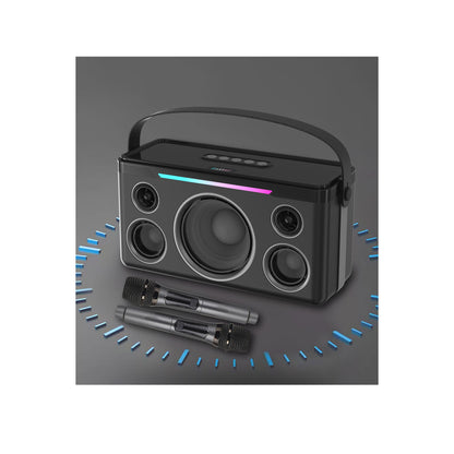 Earldom A40 20W Led Işıklı Karaoke Mikrofonlu Bluetooth Kablosuz Hoparlör