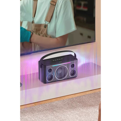 Earldom A40 20W Led Işıklı Karaoke Mikrofonlu Bluetooth Kablosuz Hoparlör
