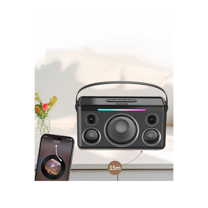 Earldom A40 20W Led Işıklı Karaoke Mikrofonlu Bluetooth Kablosuz Hoparlör