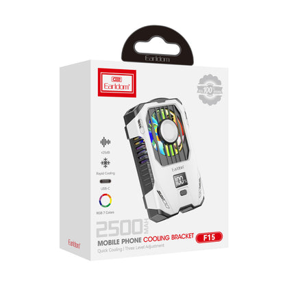 Earldom F15 RGB Radyatör Telefon Soğutucu Fan - Beyaz
