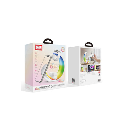 Earldom WC55 4in1 15W Telefon Saat ve Airpods İçin RGB Kablosuz Şarj Standı
