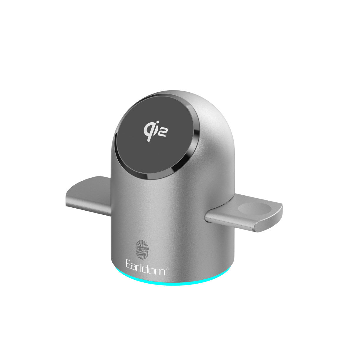 Earldom WC76 3in1 15W Telefon 2.5W Saat ve 5W Airpods İçin Dönebilen Kablosuz Şarj Standı