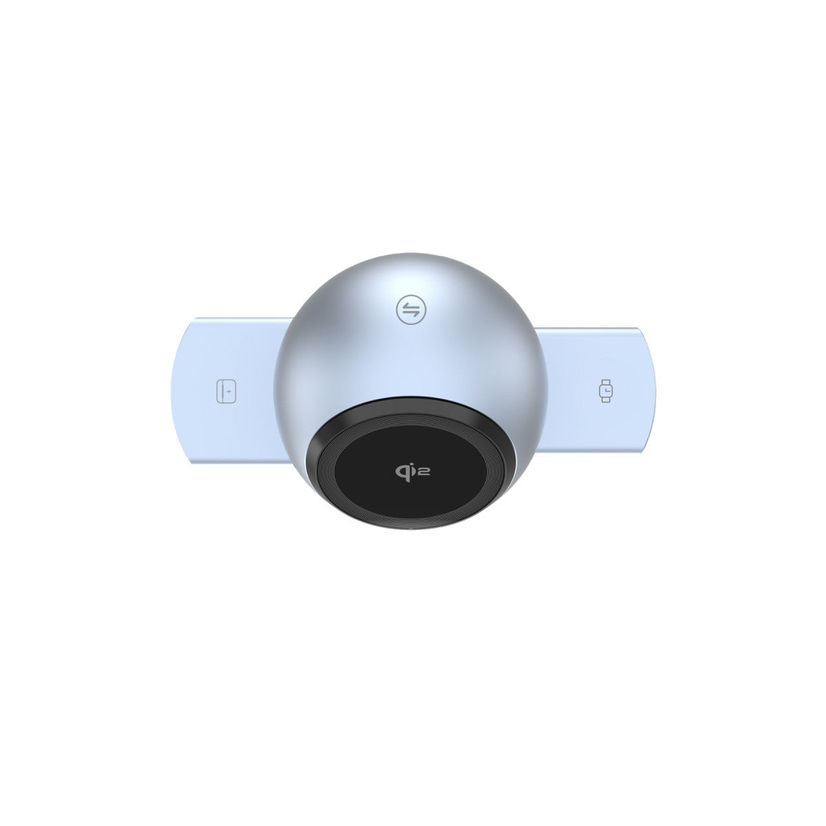Earldom WC76 3in1 15W Telefon 2.5W Saat ve 5W Airpods İçin Dönebilen Kablosuz Şarj Standı