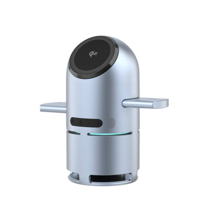 Earldom WC77 3in1 15W Telefon 2.5W Saat ve 5W Airpods İçin Dahili Hoparlörlü Kablosuz Şarj Standı