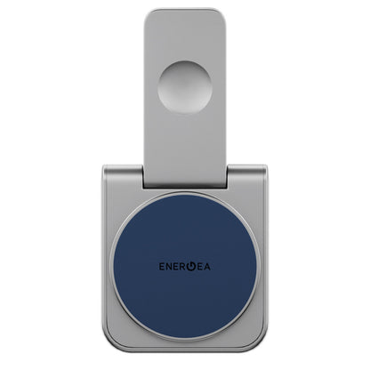 Energea MagDuo 2in1 Katlanabilir 15W Telefon ve 2.5W Saat Masaüstü Hızlı Şarj Standı