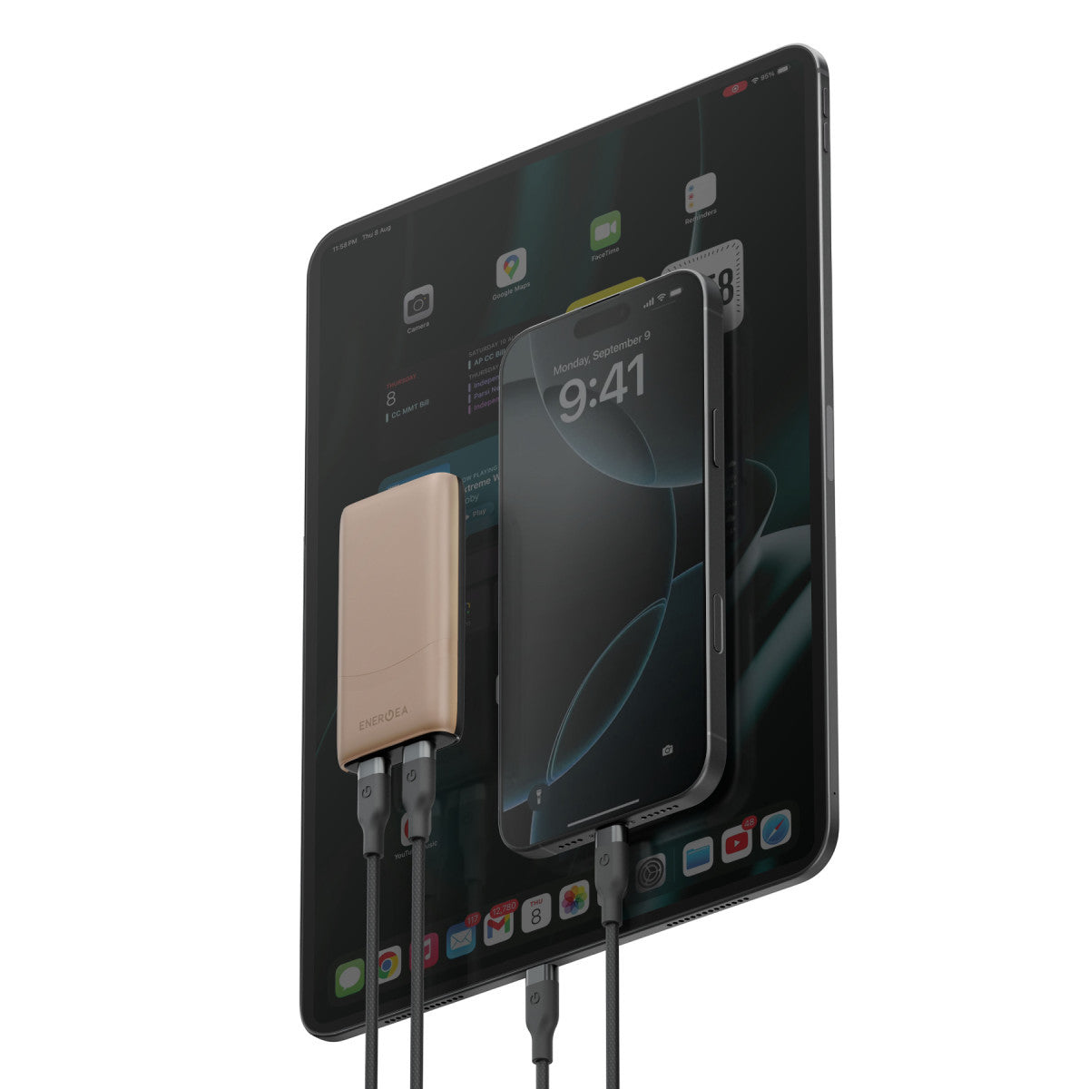 Energea TravelWorld Edge 65 2 Adet 65W USB 3.0 Çıkışlı Universal PD Hızlı Şarj Aleti