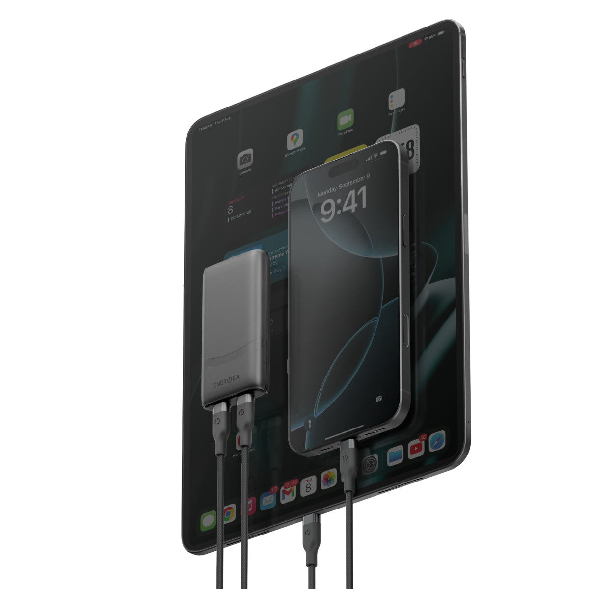 Energea TravelWorld Edge 65 2 Adet 65W USB 3.0 Çıkışlı Universal PD Hızlı Şarj Aleti