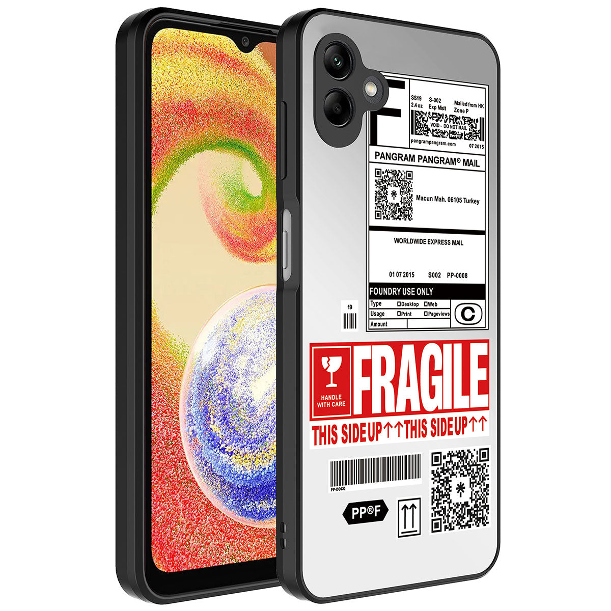 Galaxy A04 Kılıf Aynalı Desenli Kamera Korumalı Parlak Zore Mirror Kapak Fragile