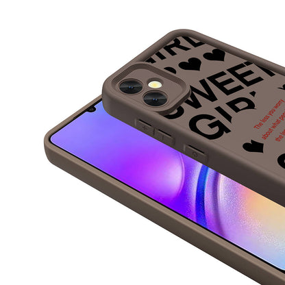 Galaxy A05 Kılıf Kamera Korumalı Baskılı Arka Yüzey Zore Klas Kapak Beyaz