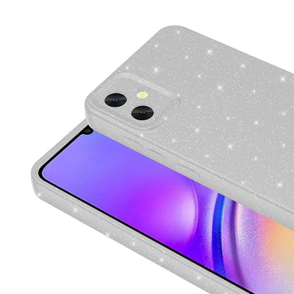 Galaxy A05 Kılıf Kamera Korumalı Simli Lüks Zore Koton Kapak Pembe Koyu