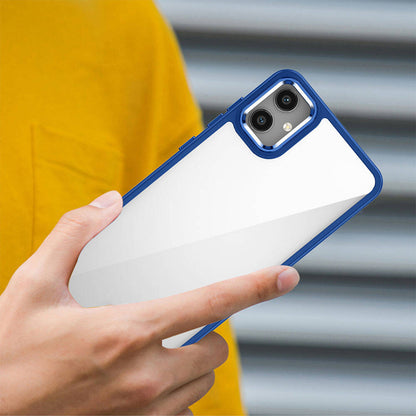 Galaxy A05 Kılıf Zore Flora Kapak Mavi