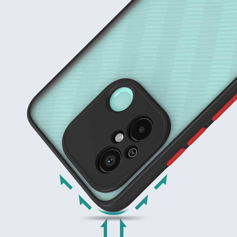 Xiaomi Redmi 12C Kılıf Zore Hux Kapak Lacivert