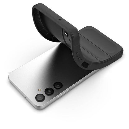 Galaxy A05S Kılıf Esnek TPU Oyuklu Arka Yüzey Tasarımlı Zore Etnik Silikon Kapak Koyu Yeşil