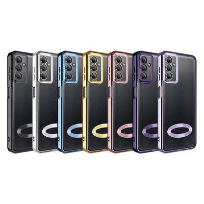 Galaxy A05S Kılıf Kamera Korumalı Logo Gösteren Zore Omega Kapak Derin Mor