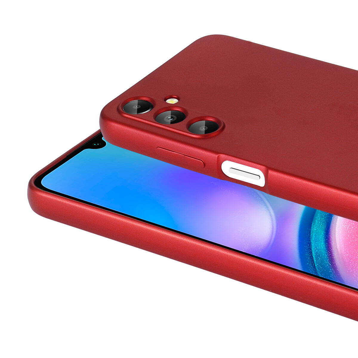 Galaxy A05S Kılıf Zore Premier Silikon Kapak Kırmızı