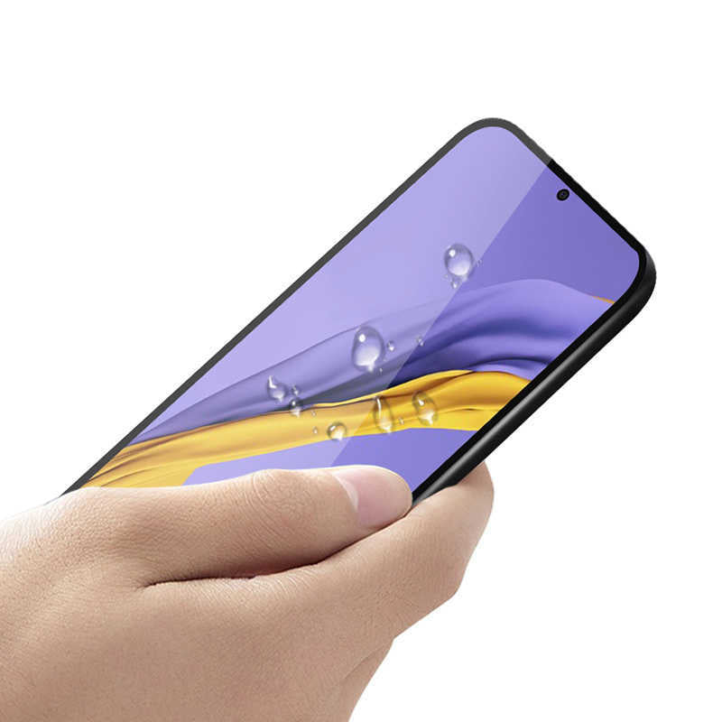 Galaxy A05S Zore Kenarları Kırılmaya Dayanıklı Cam Ekran Koruyucu Siyah