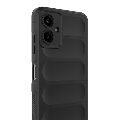 Galaxy A07 Kılıf Esnek TPU Oyuklu Arka Yüzey Tasarımlı Zore Etnik Silikon Kapak Koyu Yeşil