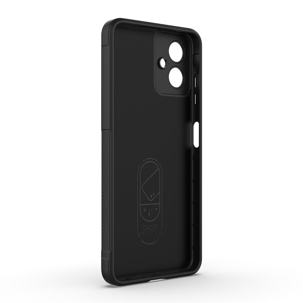 Galaxy A07 Kılıf Esnek TPU Oyuklu Arka Yüzey Tasarımlı Zore Etnik Silikon Kapak Koyu Yeşil