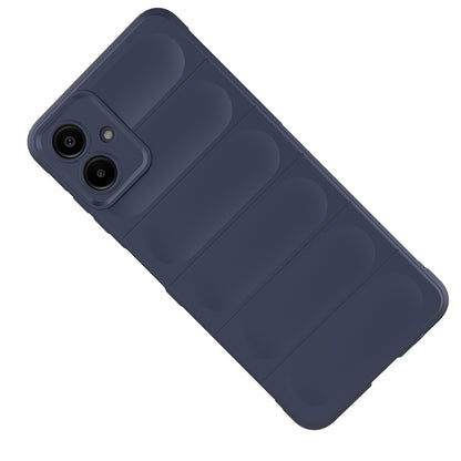 Galaxy A07 Kılıf Esnek TPU Oyuklu Arka Yüzey Tasarımlı Zore Etnik Silikon Kapak Lacivert