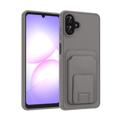 Galaxy A07 Kılıf Kartlıklı TPU Zore Bikart Kapak