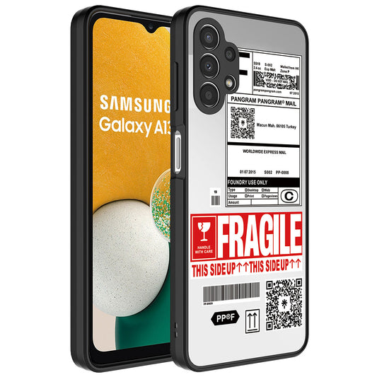 Galaxy A13 4G Kılıf Aynalı Desenli Kamera Korumalı Parlak Zore Mirror Kapak Fragile