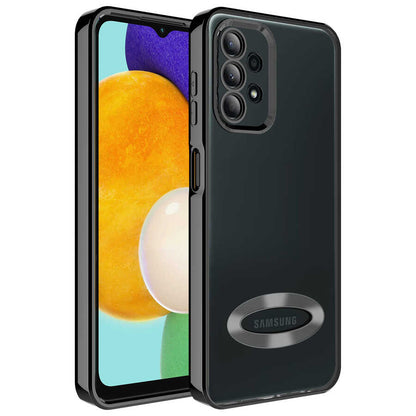 Galaxy A13 4G Kılıf Kamera Korumalı Logo Gösteren Zore Omega Kapak