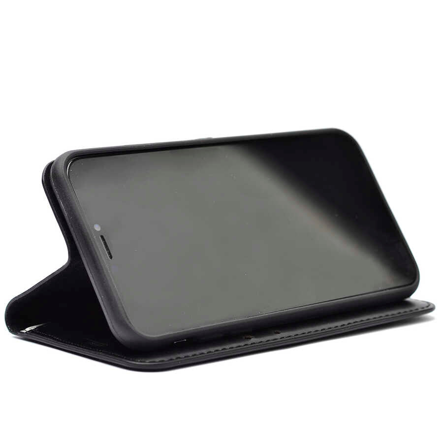 Galaxy A14 Kılıf Zore Kar Deluxe Kapaklı Kılıf Kırmızı