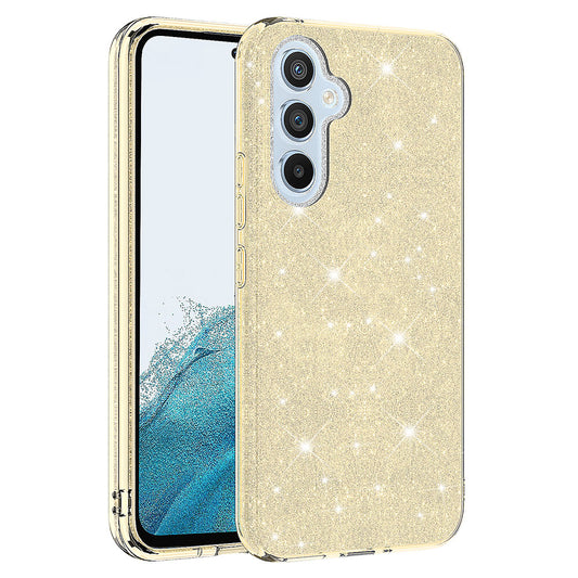 Galaxy A14 Kılıf Zore Shining Silikon Gold