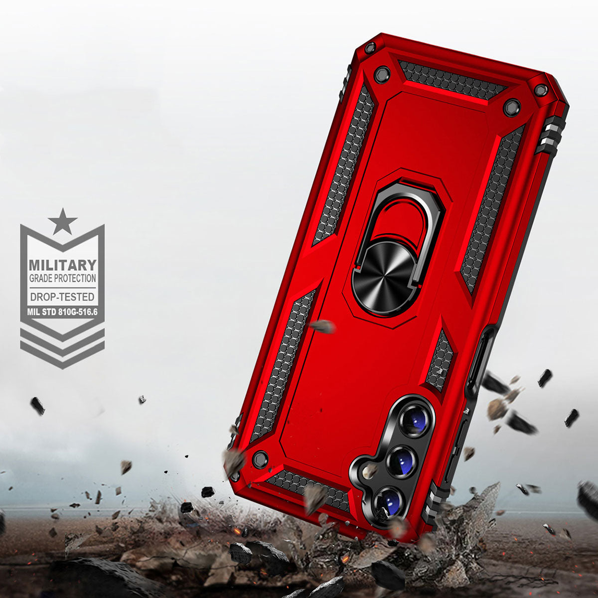 Galaxy A14 Kılıf Zore Vega Kapak Kırmızı