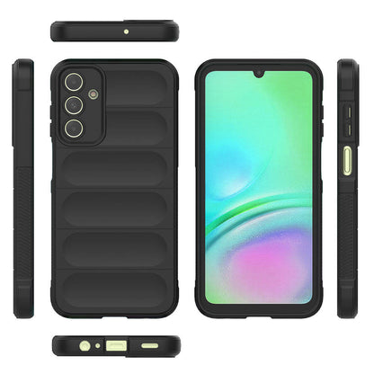 Galaxy A15 Kılıf Esnek TPU Oyuklu Arka Yüzey Tasarımlı Zore Etnik Silikon Kapak Siyah