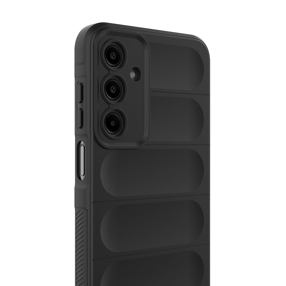 Galaxy A17 Kılıf Esnek TPU Oyuklu Arka Yüzey Tasarımlı Zore Etnik Silikon Kapak Lacivert