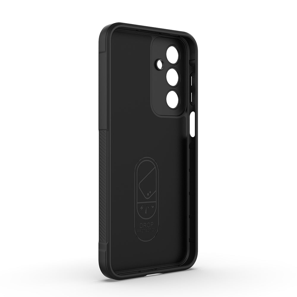 Galaxy A17 Kılıf Esnek TPU Oyuklu Arka Yüzey Tasarımlı Zore Etnik Silikon Kapak Koyu Yeşil