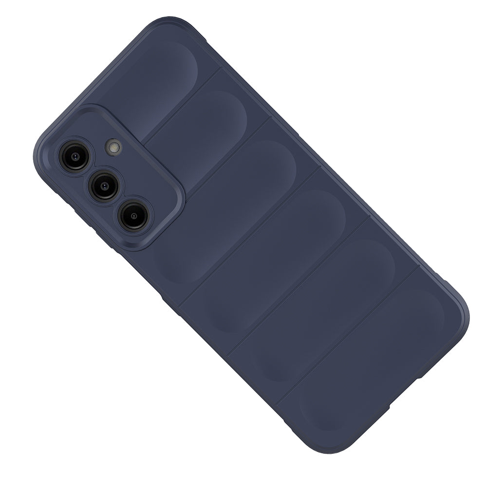 Galaxy A17 Kılıf Esnek TPU Oyuklu Arka Yüzey Tasarımlı Zore Etnik Silikon Kapak Siyah