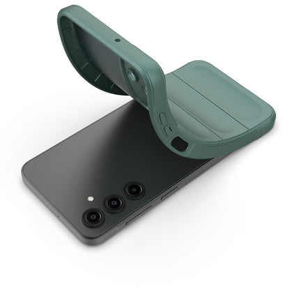 Galaxy A17 Kılıf Esnek TPU Oyuklu Arka Yüzey Tasarımlı Zore Etnik Silikon Kapak Siyah