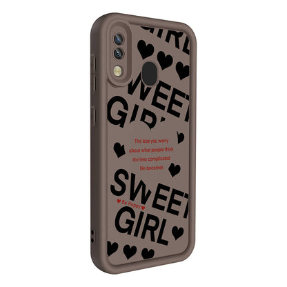 Galaxy A20 Kılıf Kamera Korumalı Baskılı Arka Yüzey Zore Klas Kapak Siyah