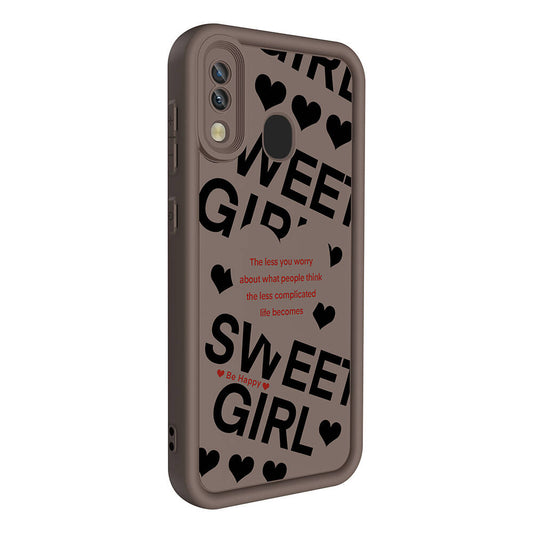 Galaxy A20 Kılıf Kamera Korumalı Baskılı Arka Yüzey Zore Klas Kapak Siyah