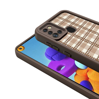 Galaxy A21S Kılıf Kamera Korumalı Baskılı Arka Yüzey Zore Klas Kapak Siyah