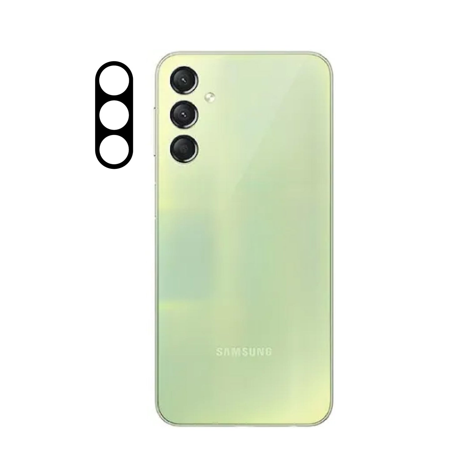 Galaxy A24 Zore 3D Kamera Camı Siyah