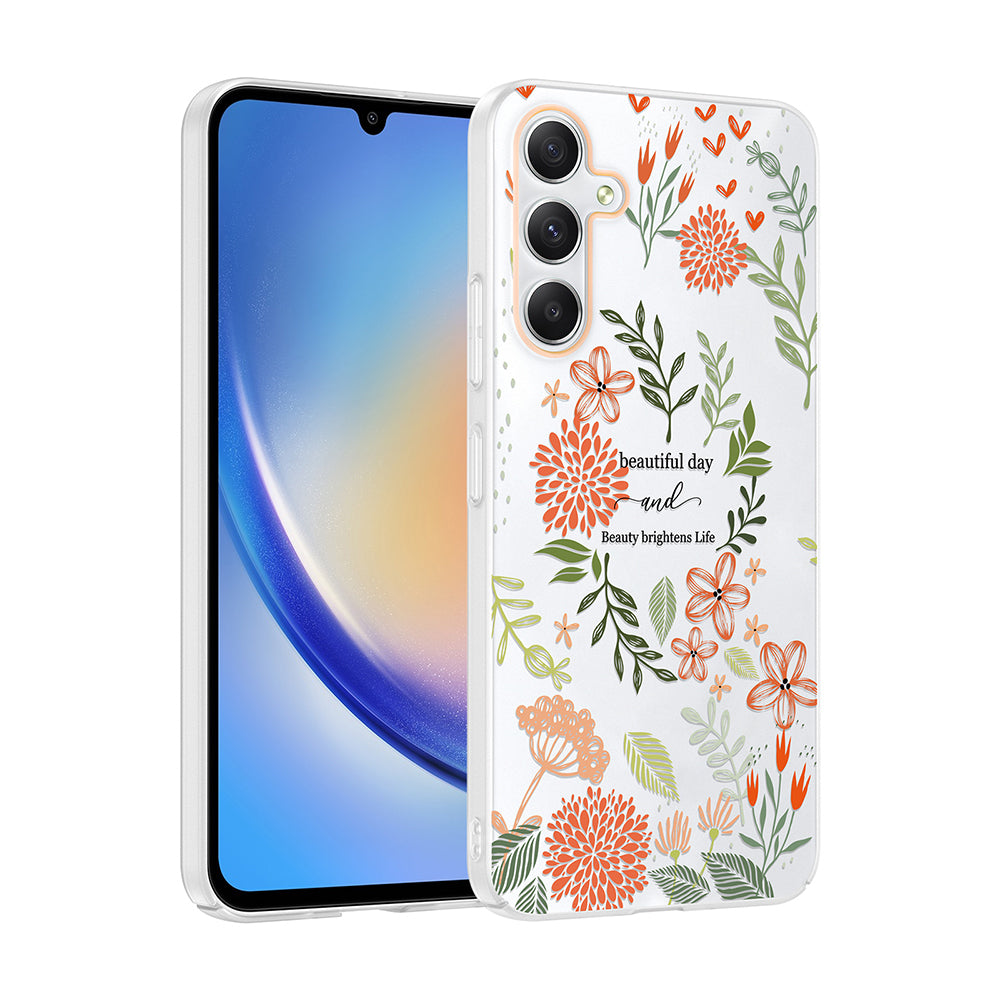Galaxy A25 Kılıf Kamera Korumalı Desenli Zore Klip Kapak