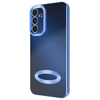 Galaxy A25 Kılıf Kamera Korumalı Logo Gösteren Zore Omega Kapak Gold