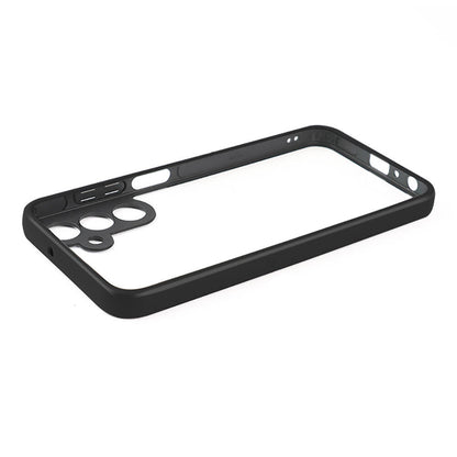 Galaxy A25 Kılıf Kamera Korumalı Şeffaf Arka Yüzey Zore New Roll Kapak Siyah