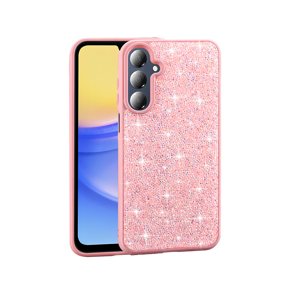Galaxy A26 Kılıf Parlak Taşlı Tasarım Zore Pırlanta Kapak Pembe